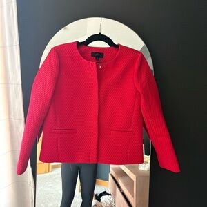 J Crew Women's Textured hot pink Blazer